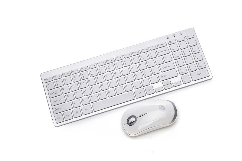 Silent Wireless Keyboard with Hand Rest - 2.4G USB
