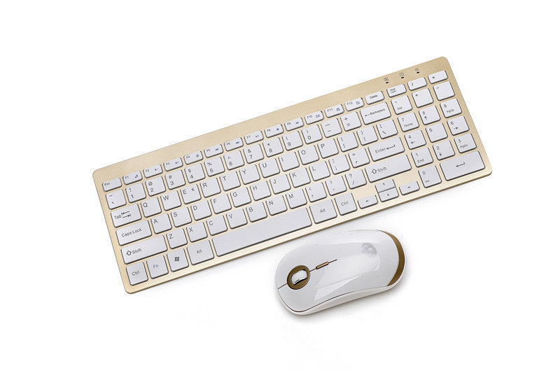 Silent Wireless Keyboard with Hand Rest - 2.4G USB