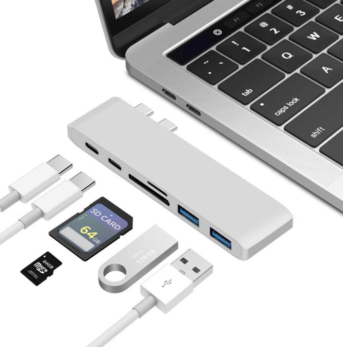 USB-C Hub with SD/TF Card Reader & PD Charging