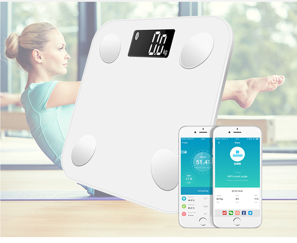 Smart Body Fat Scale with Bluetooth & BMI Analysis