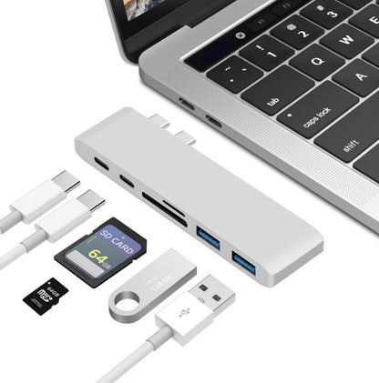 USB-C Hub with SD/TF Card Reader & PD Charging