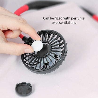 Portable Neck Fan - USB Rechargeable Hands-Free Cooling