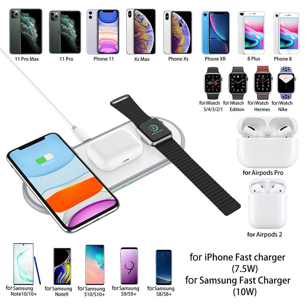 3 in 1 Wireless fast charger